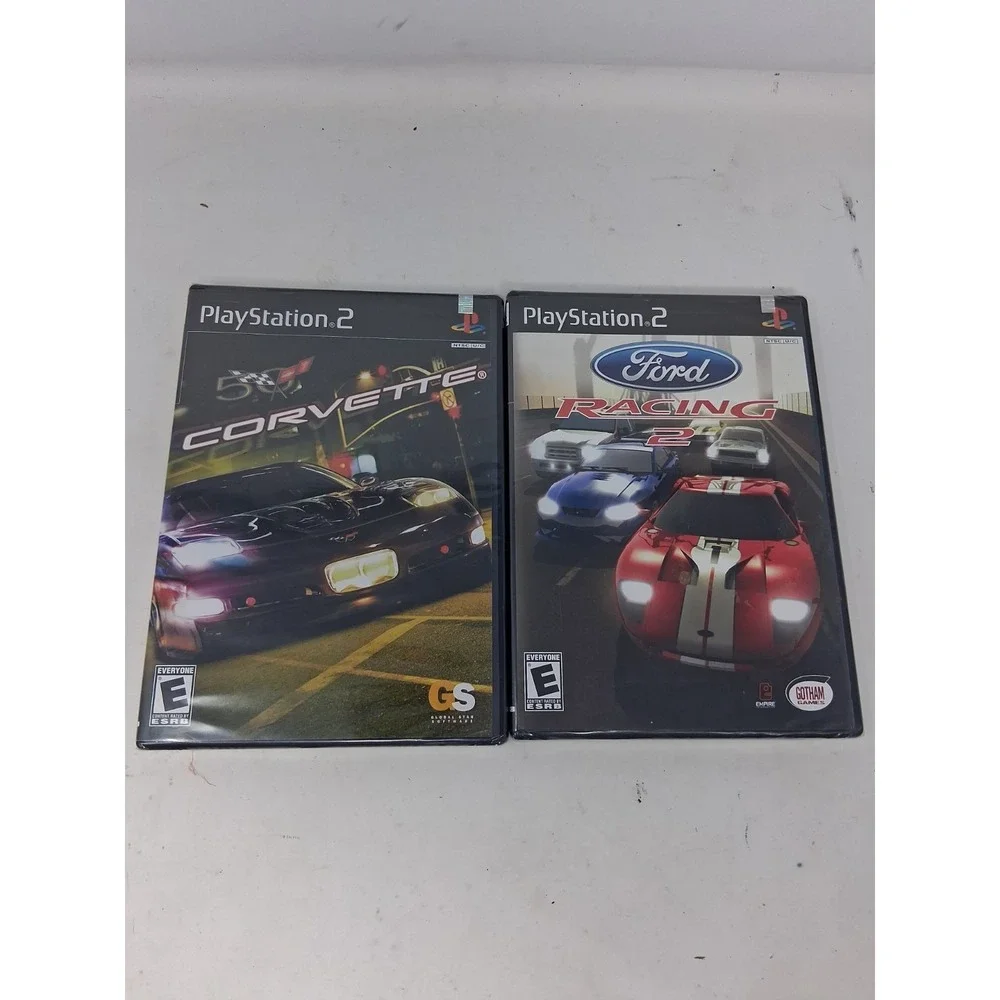 Playstation 2 Sealed Racing Games. Corvette And Ford Racing 2. G